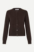 Samsøe Samsøe saboston cardigan black coffee
